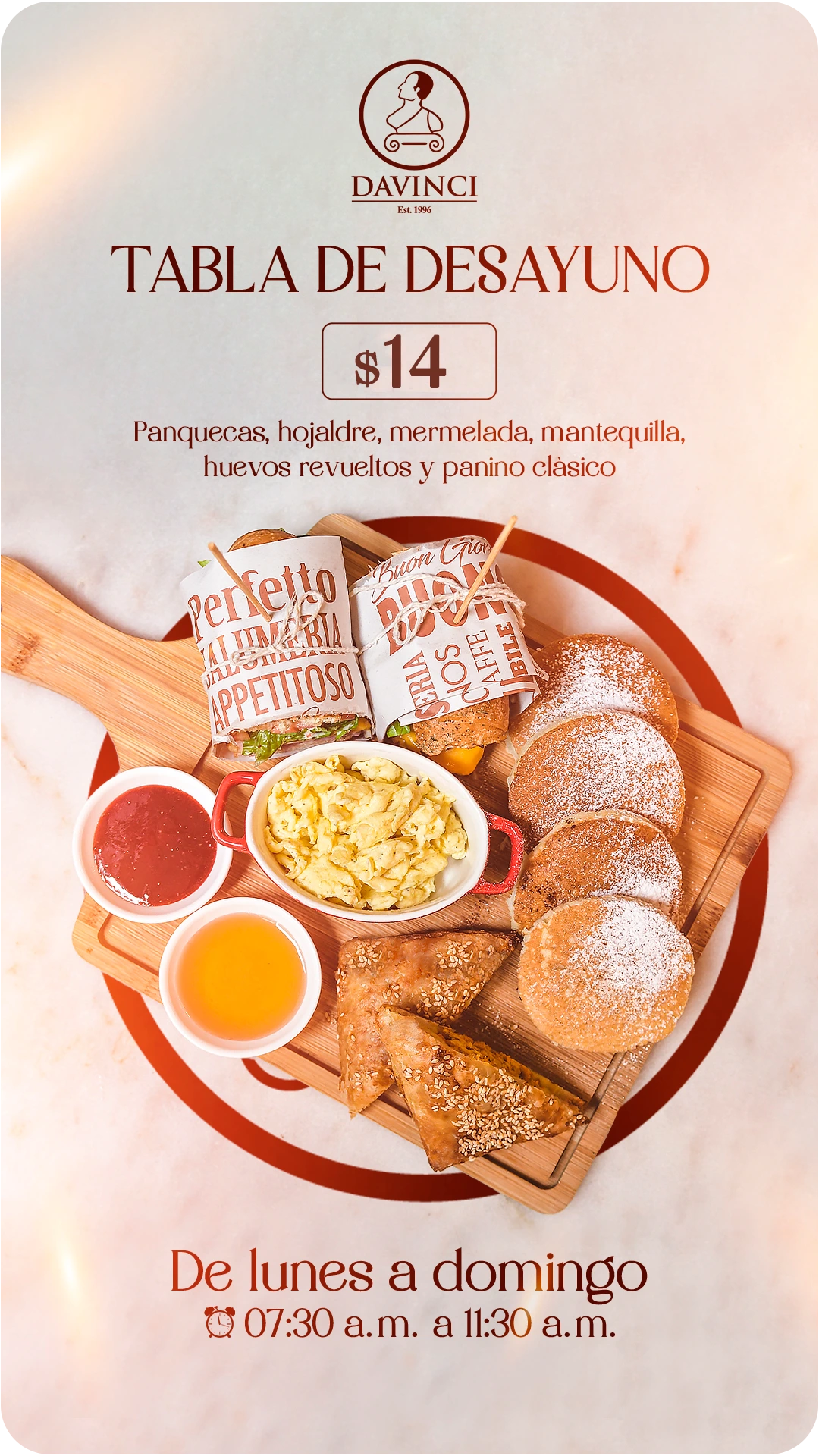 Promo Buon Giorno de lunes a domingo desde 7:30 A.M. a 11:30 A.M